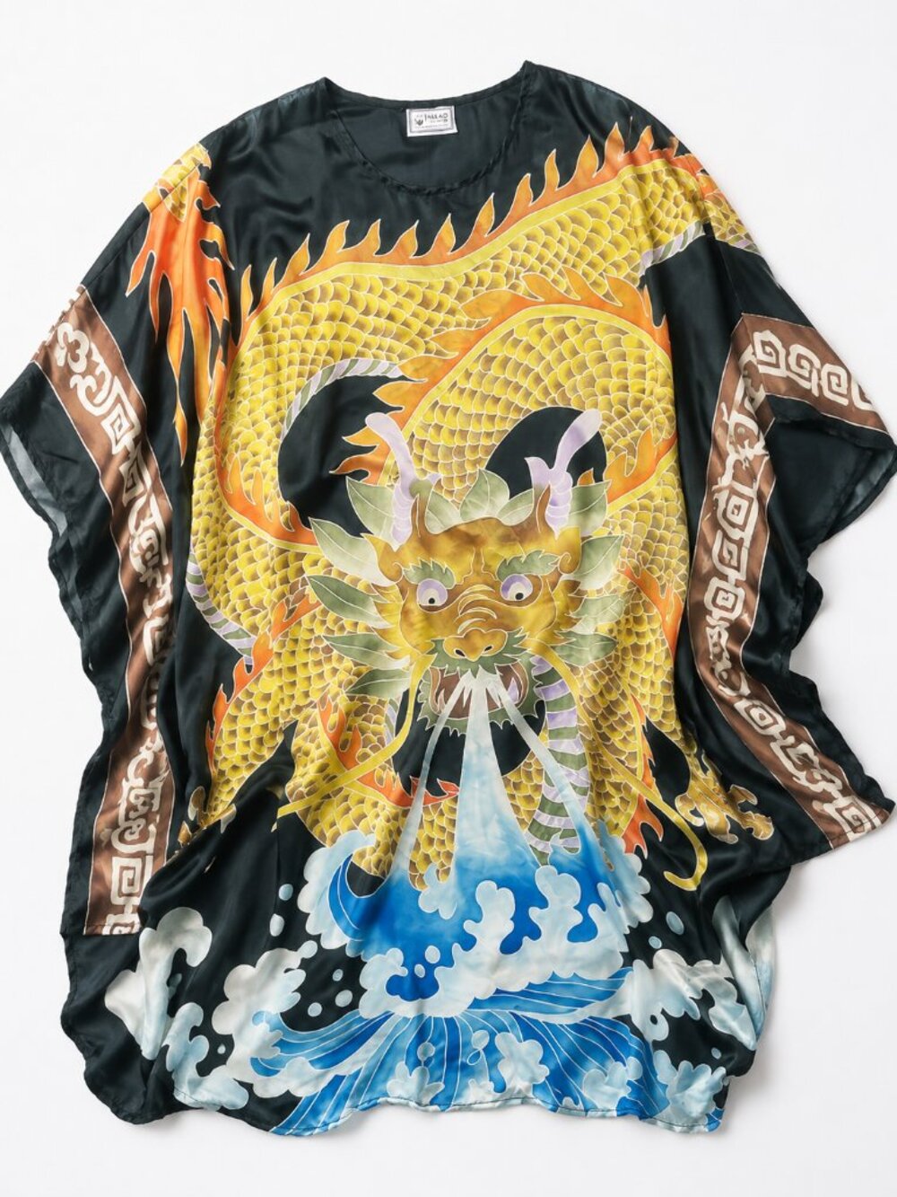 Vintage Silk Hand Painted Dragon Kimono